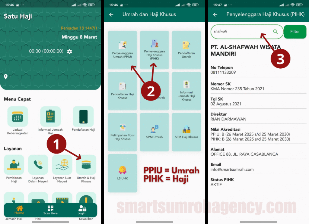 Cara Cek Legalitas Travel Umroh Melalui Aplikasi Satu Haji atau Haji Pintar (Umroh Cerdas) - Panduan 2026