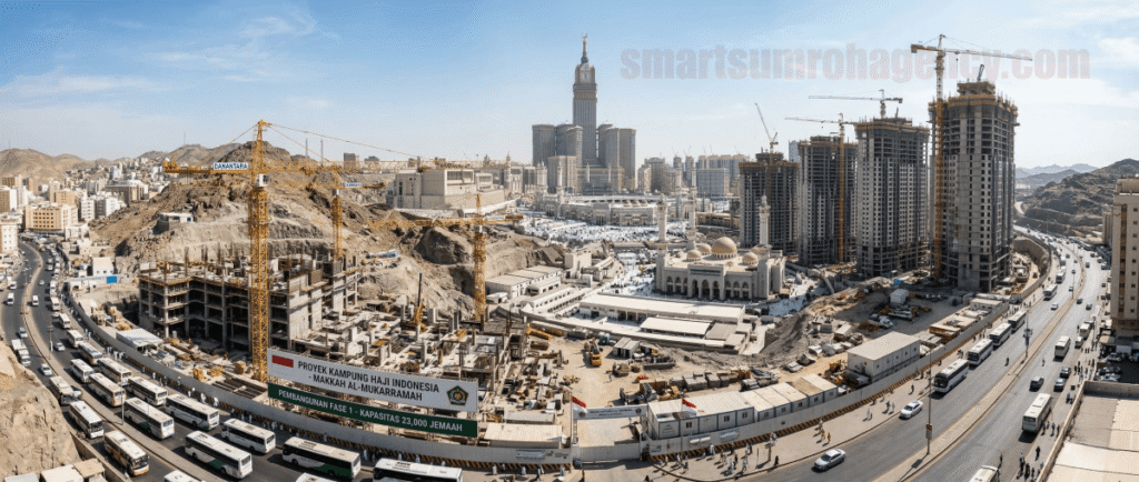Gambar Ilustrasi Pembangunan Kampung Haji Indonesia di Arab Saudi - Smarts Umroh BBS Bandung